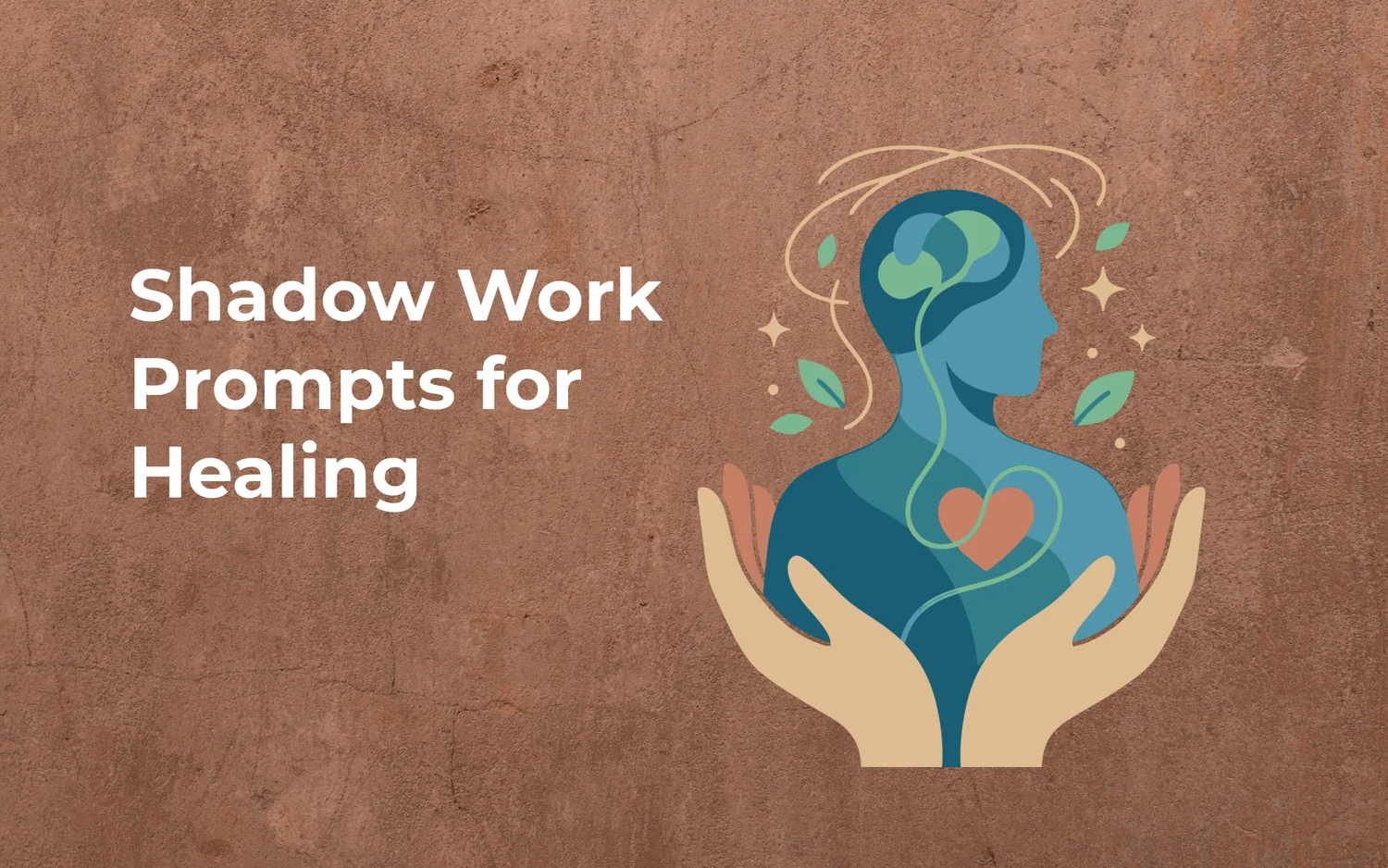 earthy shadow work prompts blog illustration